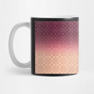 Purple and peach gradient w.metallic pattern Mug
